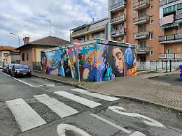 Nichelino, un nuovo murale realizzato da giovani in via San Matteo