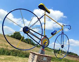 Fubine Monferrato: una bicicletta gigante per celebrare il ciclismo