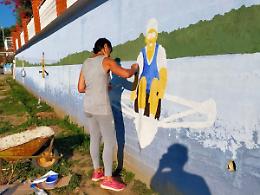 Candia Canavese: un murales da record che colora il paese