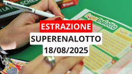 Estrazione Superenalotto: ecco i numeri vincenti di lunedì 18 agosto
