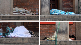 Senzatetto sotto il portico della chiesa, quartiere in rivolta. Il parroco: «Aiutateli, non cacciateli»