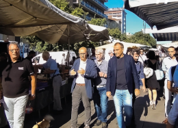 Dall’alba tra grossisti e mercati, Lo Russo tra la gente