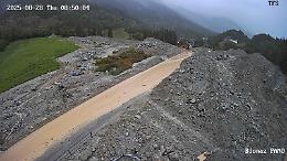 Strada regionale di Bionaz nuovamente chiusa per colata detritica
