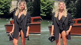 Piovono critiche sull'outfit per la Mostra Internazionale d'Arte Cinematografica di Venezia, scelto da Alessia Lanza