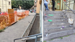 Rifiuti e bivacchi di senzatetto davanti all'ambulatorio: «Qui regnano degrado e abbandono»
