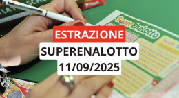 Estrazione Superenalotto: ecco i numeri vincenti di giovedì 11 settembre