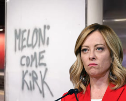 Meloni risponde ai ProPal: "Io come Kirk? È un onore"