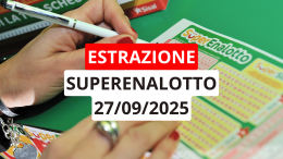 Estrazione Superenalotto: ecco i numeri vincenti di sabato 27 settembre