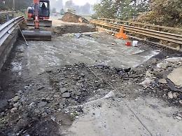 Lavori in dirittura d'arrivo al ponte  sul Rivo Cravan a Volpiano: 90 giorni per riparare i danni dell'alluvione