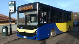 Cavoretto, bus del 47 danneggia la rotonda di piazza Freguglia: “Serve un intervento urgente”