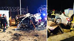 Perde il controllo della Bmw  e si schianta contro le barriere della Torino-Lione: due feriti nell'incidente