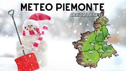 Meteo Piemonte. Ritorna la neve, anche a bassa quota