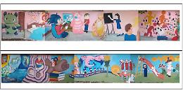 San Giusto Canavese, un murales sull&rsquo;infanzia firmato dagli studenti: l&rsquo;arte accoglie chi entra a scuola