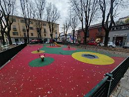 Campidoglio: riaperta l'area gioco di Piazza Moncenisio riqualificata e ampliata con Fondi PNRR