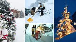 Meteo, nevica in Piemonte. Fiocchi nel Torinese, a Prato Nevoso un metro di neve