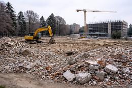 Nichelino, completato l&rsquo;abbattimento della vecchia scuola Papa Giovanni