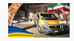 Da Castellamonte all&rsquo;Ucraina, il furgone blindato che mette al sicuro gli aiuti di La Memoria Viva