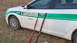 Due fucili e munizioni abbandonati nella campagna di Cerano
