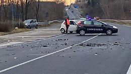 Scontro sulla circonvallazione di Cuorgn&egrave;: due feriti e traffico in tilt