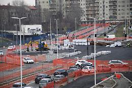 In piazza Baldissera ora arrivano i binari. Ecco come cambia la viabilit&agrave; e le deviazioni dei bus Gtt