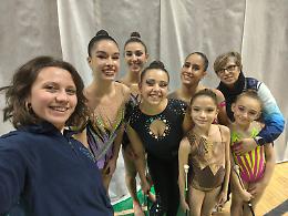 Eurogymnica regina del twirling con Causone, D'Acri e Laghezza