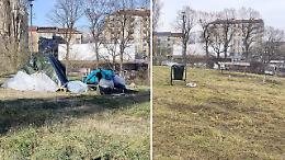 L'accampamento dei nomadi &egrave; sparito: &laquo;Il parco restituito alla cittadinanza&raquo;