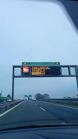Tangenziale di Torino ancora in tilt: incidente tra Caselle e Borgaro