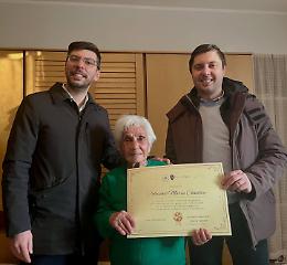 Torino, Barriera di Milano: Maria Concetta Colosimo compie 100 anni in via Lauro Rossi
