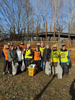 Torino, completato il montaggio della passerella ciclopedonale al Meisino