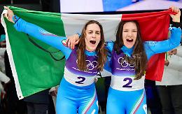 Cortina, arrivano Mattarella e un doppio oro: trionfo slittino