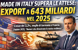 Export italiano, la spinta che non ti aspetti: 2025 a 643 miliardi (malgrado dazi e guerre)