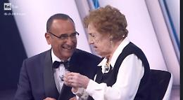 Chi &egrave; la simpatica centenaria, ospite a Sanremo 