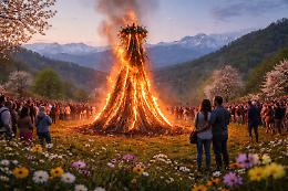 Marzo in Piemonte: i fal&ograve; di Rieti e le tradizioni che risvegliano la natura