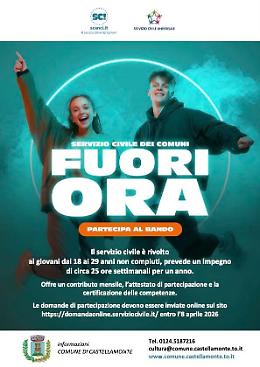 Castellamonte: al via il primo bando di servizio civile per i giovani