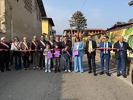 Oglianico, il volto di Casa Gilda diventa un murale: l&rsquo;arte che unisce il paese