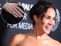Meghan Markle sfoggia un nuovo anello: ecco quanto vale il maxi diamante 