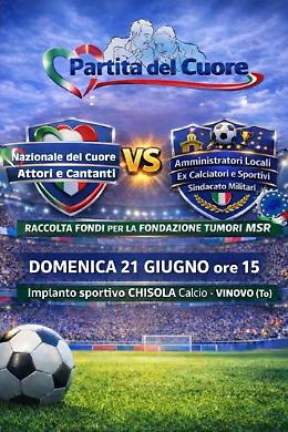 Vinovo, arriva la Nazionale Attori e Cantanti: grande evento al Recaro Centre