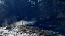 Incendio a Druogno: sterpaglie in fiamme nei boschi della Valle Vigezzo