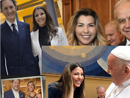 Dai Papi a John Elkann, ecco chi spunta nel "dossier" di Claudia Conte, tra Palazzo, Curia e spettacolo