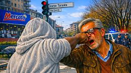 Follia a Torino: un anziano preso a pugni in strada da un uomo in accappatoio