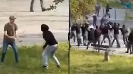 Guerriglia ultr&agrave; a Mirafiori: le immagini degli scontri tra Toro e Verona