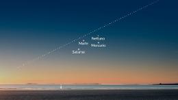 Spettacolo nel cielo di aprile: quattro pianeti allineati prima dell&rsquo;alba, &egrave; il momento migliore per osservarli