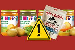 Veleno per topi nei vasetti di omogeneizzati, scatta l'allarme in Europa