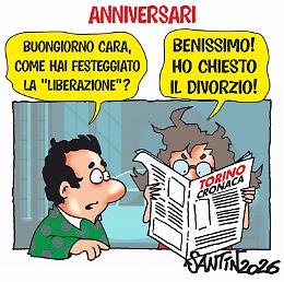 La vignetta del giorno - 25 aprile 2026