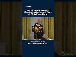 Re Carlo risponde a Trump alla Casa Bianca: &ldquo;Senza di noi parlereste francese&rdquo;