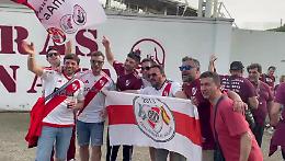 Dall'Argentina all'Olimpico: i tifosi del River Plate allo stadio per omaggiare gli Invincibili 