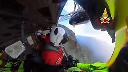 Scivola in un canalone a 2.900 metri, salvato sulla Torre d’Ovarda