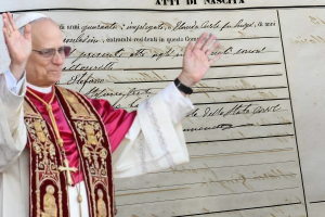 Ecco la prova, il certificato di nascita del nonno del Papa, è di Settimo Rottaro in Canavese