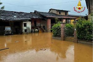 Ancora un violento temporale in provincia di Cuneo: cinquanta interventi dei Vigili del Fuoco in poche ore