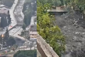 Travolto dal fiume di fango, un disperso nell'esondazione a Bardonecchia